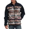 Cinch Men's Southwestern Print Bonded Jacket 1 Cinch Men's Southwestern Print Bonded Jacket -Western Fashion Men cinch men s southwestern print bonded jacket