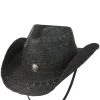 Conner Hats Concho Black Straw Cowboy Hat 2 Conner Hats Concho Black Straw Cowboy Hat -Western Fashion Men conner hats concho black straw cowboy hat
