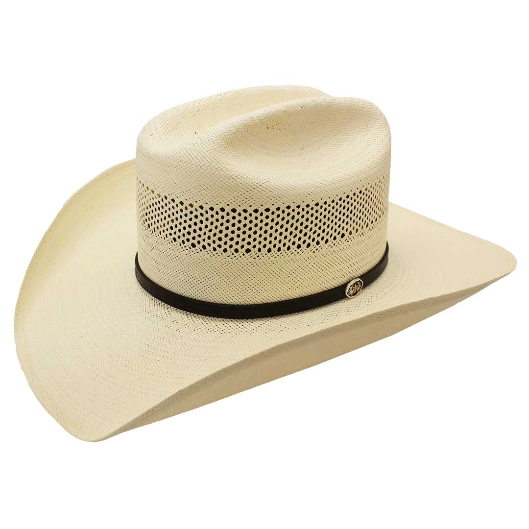 Resistol Stan Smith Cross Tie Straw Cowboy Hat 3 Resistol Stan Smith Cross Tie Straw Cowboy Hat