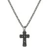 Montana Silversmiths Men's Barbed Wire Cross Necklace -Western Fashion Men d38a1ffc0f354aef089d36b5732d0220