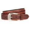 Wrangler Men's Basketweave Lace Center Belt -Western Fashion Men d66fc148411ca536fbaf7861d4089dbc