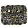 Montana Silversmiths Dale Brisby Bulls & Fools Attitude Belt Buckle -Western Fashion Men dale brisby bulls fools attitude belt buckle
