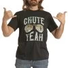 Dale Brisby Men's Chute Yeah Graphic T-shirt -Western Fashion Men dale brisby men s chute yeah graphic t shirt