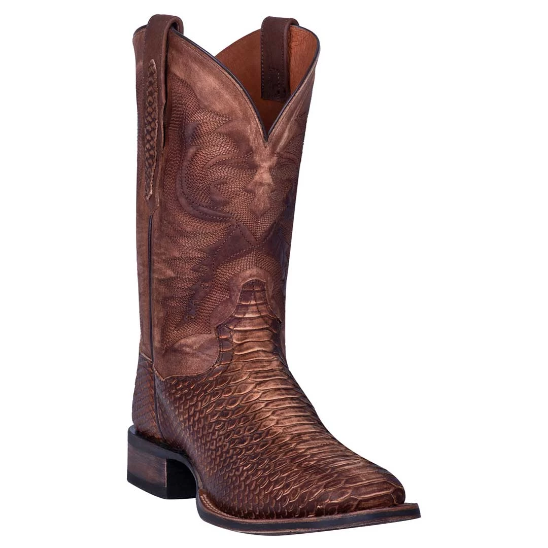 Dan Post Men's Faux Python Square Toe Cowboy Boots 4 Dan Post Men's Faux Python Square Toe Cowboy Boots - Image 2