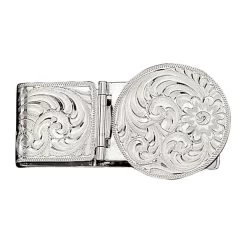 Montana Silversmiths Men's Engraved Hinged Money Clip