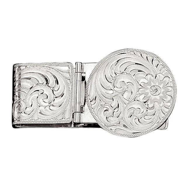 Montana Silversmiths Men's Engraved Hinged Money Clip 3 Montana Silversmiths Men's Engraved Hinged Money Clip