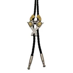 AndWest Men's Crossed Pistols Bolo Tie