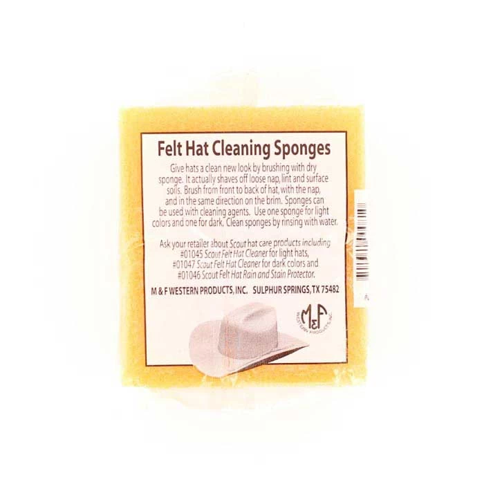 M&F Western Felt Cowboy Hat Cleaning Sponge 3 M&F Western Felt Cowboy Hat Cleaning Sponge