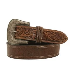 MF Leather Tooled Leather Mens Belt -Western Fashion Men e26f6ef8fb0e512f179f4f0056d956bd