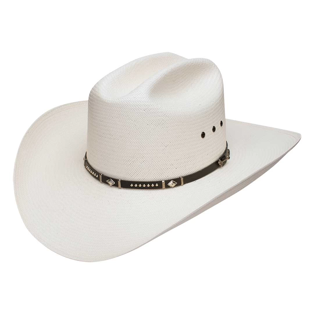 Stetson Lucky 7 Cattleman Crown Straw Cowboy Hat 3 Stetson Lucky 7 Cattleman Crown Straw Cowboy Hat