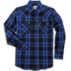 Ely Cattleman Men's Plaid Snap Shirt