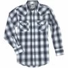 Ely Cattleman Men's Sawtooth Plaid Snap Shirt -Western Fashion Men ely cattleman men s sawtooth plaid snap shirt