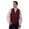 Scully Herringbone Mens Red Vest 1 Scully Herringbone Mens Red Vest -Western Fashion Men f48d2fcacb189c232bf07b1b43bc2738