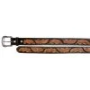 Twisted X Men's Hand Carved Feather Motif Belt -Western Fashion Men f6db0b42b21b359fa54e072d31ffb2e9