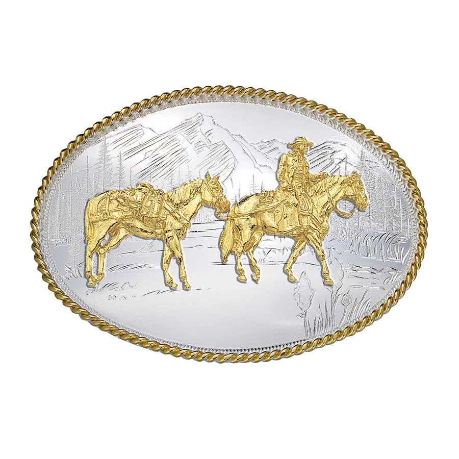 Montana Silversmiths Trail Ride Horse Buckle 3 Montana Silversmiths Trail Ride Horse Buckle
