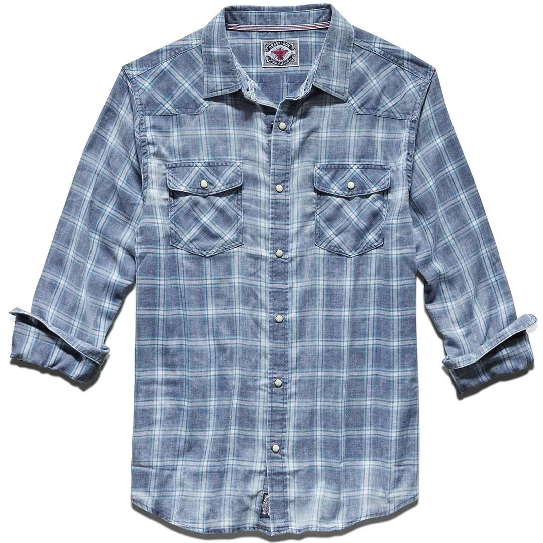 Flag & Anthem Men's Harrison Vintage Soft Plaid Snap Shirt 5 Flag & Anthem Men's Harrison Vintage Soft Plaid Snap Shirt - Image 3