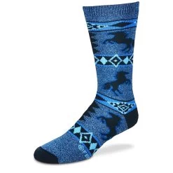 For Bare Feet Unisex Horse Pattern Crew Socks
