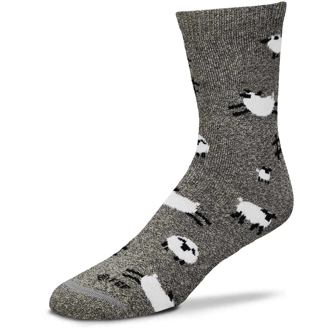 For Bare Feet Unisex Sheep Pattern Crew Socks 3 For Bare Feet Unisex Sheep Pattern Crew Socks