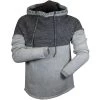 Hedge Men's Colour Blocked Rib Knit Hoodie -Western Fashion Men hedge men s colour blocked rib knit hoodie