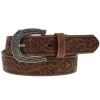 Hooey Brands Roughy Men's Tooled Leather Belt -Western Fashion Men hooey brands roughy men s tooled leather belt