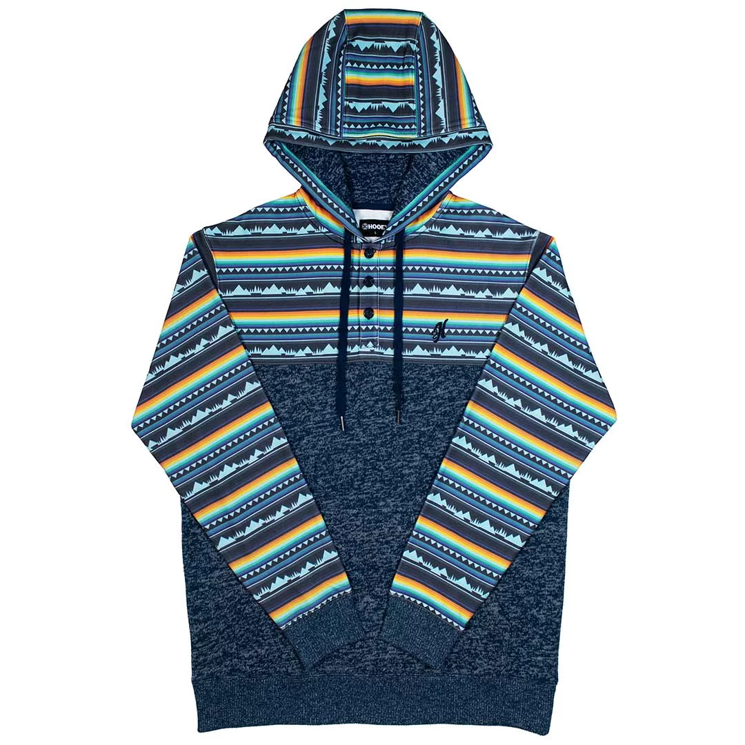 Hooey Men's Jimmy 1/4 Button-Down Mountain Print Hoodie 3 Hooey Men's Jimmy 1/4 Button-Down Mountain Print Hoodie