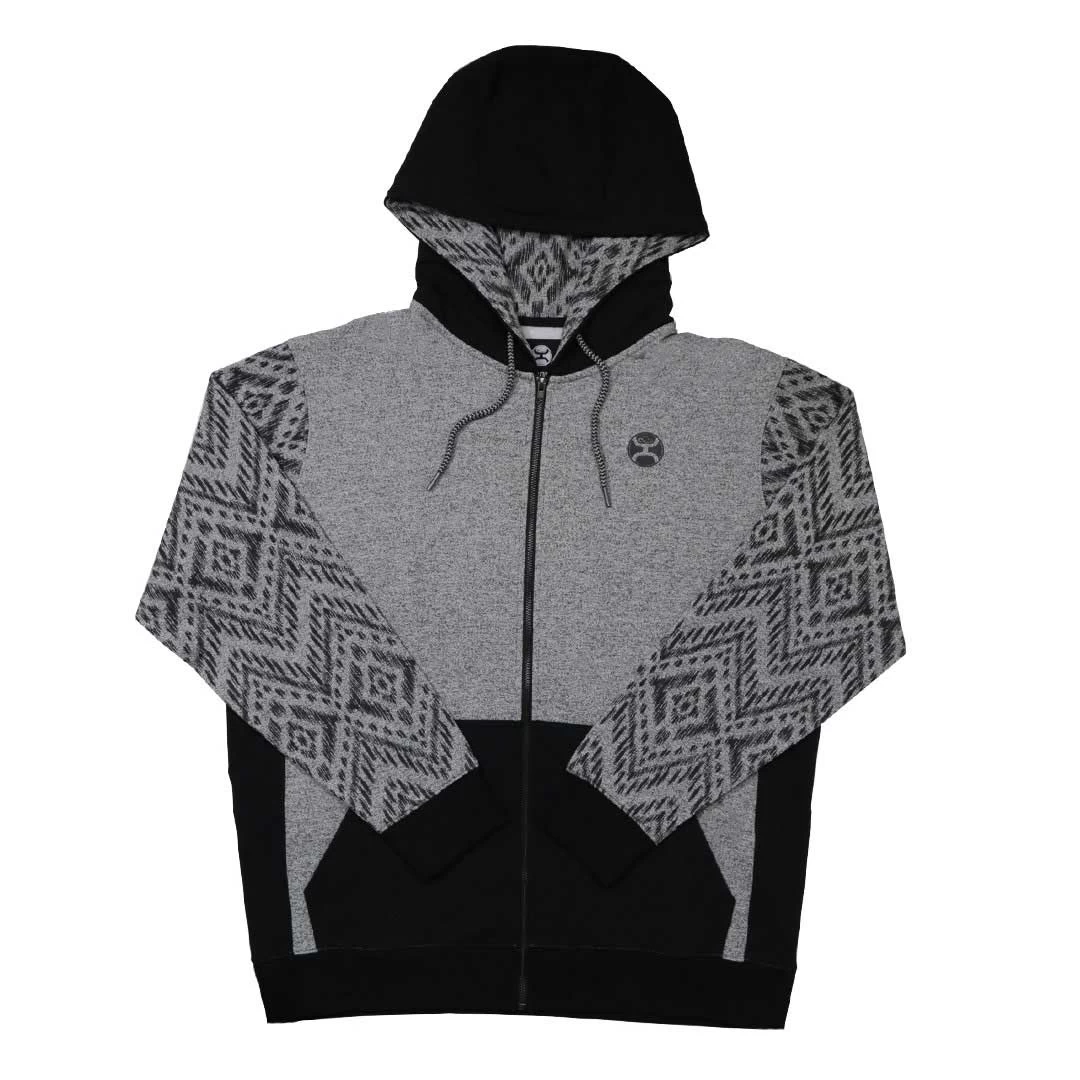 Hooey Men's Santa Fe Aztec Accent Zip Up Hoodie 3 Hooey Men's Santa Fe Aztec Accent Zip Up Hoodie