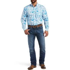 Ariat Men's Marcus Classic Fit Button-Down Shirt -Western Fashion Men img10522 ariat men s marcus classic fit button down shirt