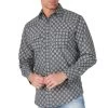 Wrangler Men's Silver Edition Tanger Print Snap Shirt -Western Fashion Men img11054 wrangler men s silver edition tanger print snap shirt