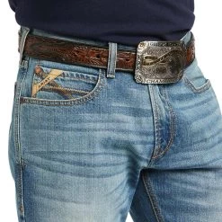 Ariat Men's M4 Relaxed Stretch Abel Stackable Straight Leg Jean -Western Fashion Men img13187 ariat men s m4 relaxed stretch abel stackable straight leg jean