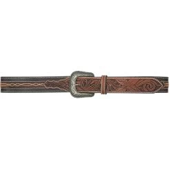 AndWest Men's Center Stitched With Tooled Billets Belt -Western Fashion Men img16947 andwest men s center stitched with tooled billets belt