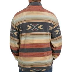 Cinch Men's Aztec Stripe Polar Fleece Pullover 8 Cinch Men's Aztec Stripe Polar Fleece Pullover -Western Fashion Men img18359 cinch men s aztec stripe polar fleece pullover