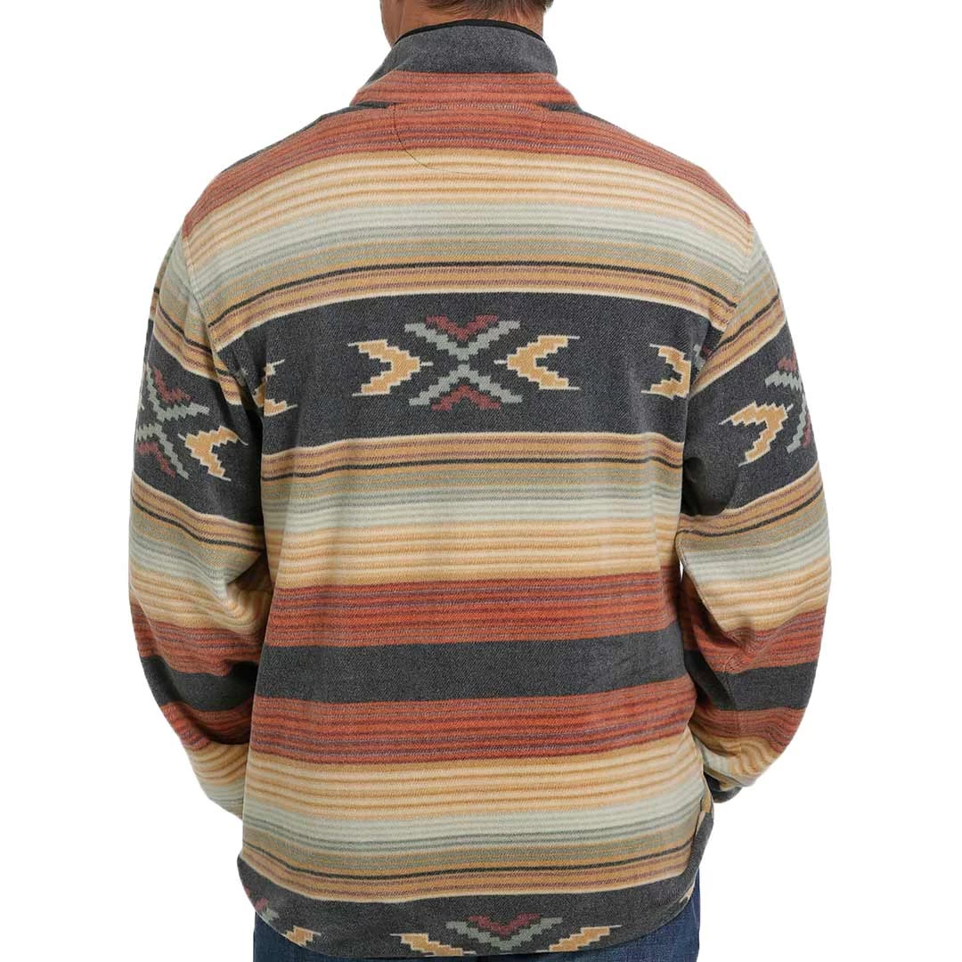 Cinch Men's Aztec Stripe Polar Fleece Pullover 5 Cinch Men's Aztec Stripe Polar Fleece Pullover - Image 3