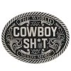 Montana Silversmiths Attitude Cowboy Sh*t Antiqued Belt Buckle 2 Montana Silversmiths Attitude Cowboy Sh*t Antiqued Belt Buckle -Western Fashion Men img19093 attitude cowboy sh t antiqued belt buckle