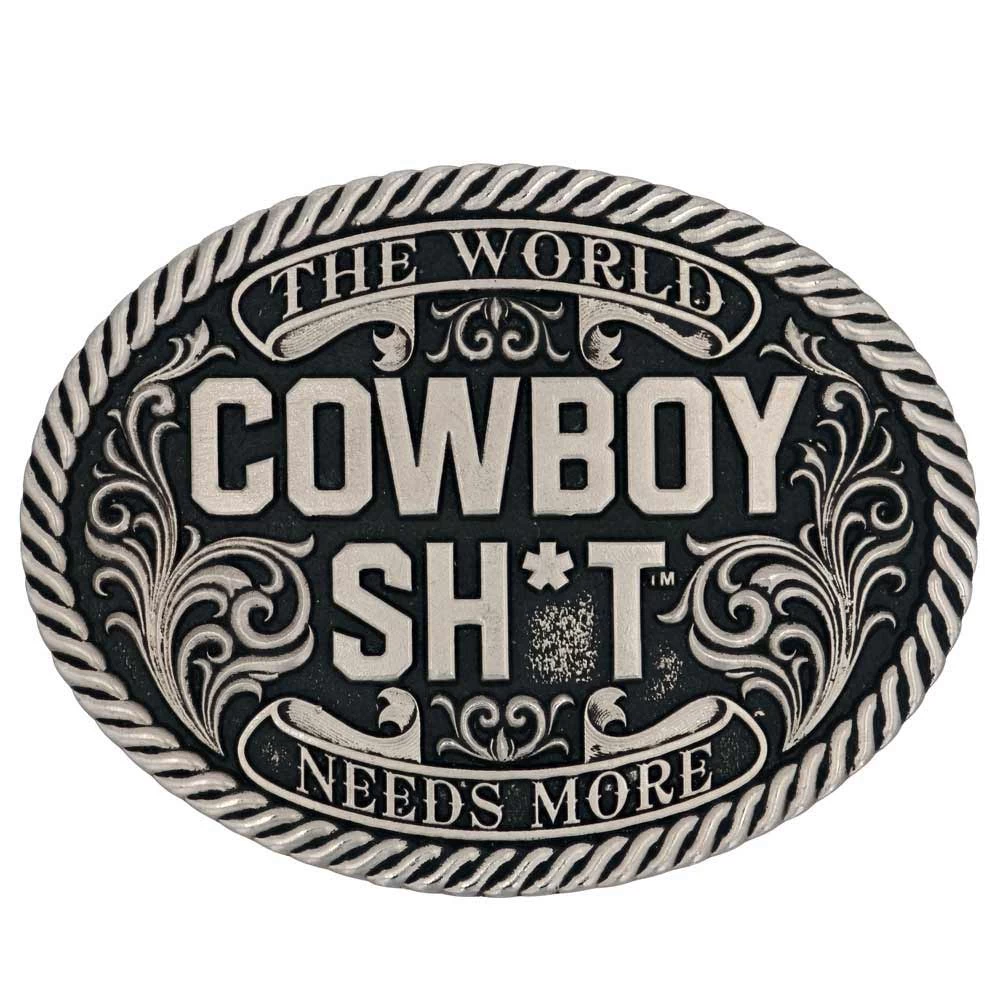 Montana Silversmiths Attitude Cowboy Sh*t Antiqued Belt Buckle 3 Montana Silversmiths Attitude Cowboy Sh*t Antiqued Belt Buckle