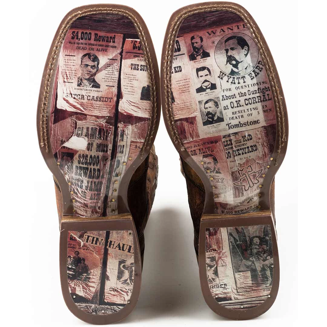 Tin Haul Men's Wanted Sole Cowboy Boots 4 Tin Haul Men's Wanted Sole Cowboy Boots - Image 2