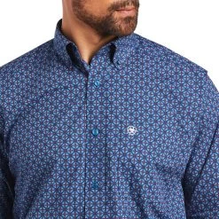 Ariat Men's Fitz Classic Fit Button-Down Shirt -Western Fashion Men img23526 ariat men s fitz classic fit button down shirt