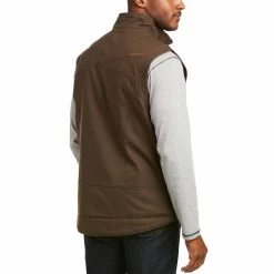 Ariat Men's Rebar Washed DuraCanvas Insulated Vest -Western Fashion Men img24878 ariat men s rebar washed duracanvas insulated vest