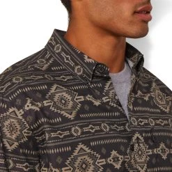 Ariat Men's Wrinkle Resist Short Sleeve Serape Island Stretch Modern Fit Button-Down Shirt -Western Fashion Men img25158 ariat men s wrinkle resist short sleeve serape island stretch modern fit button down shirt