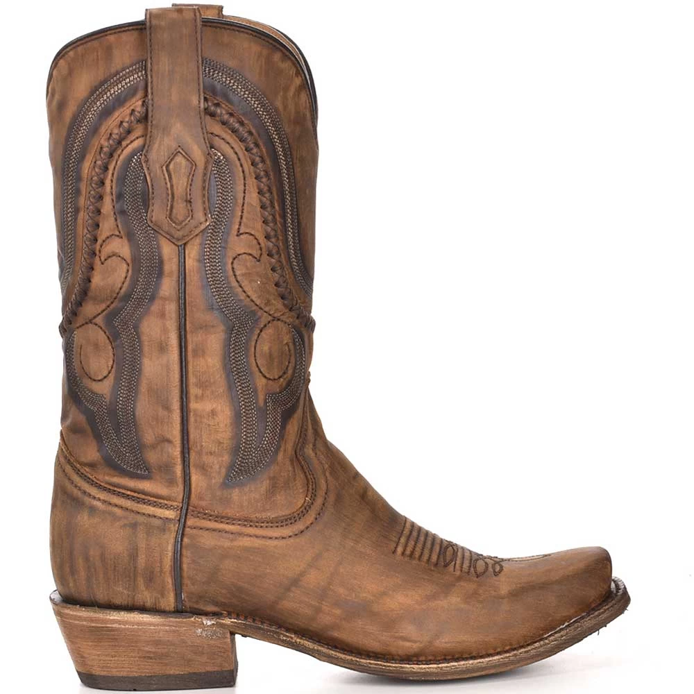 Corral Boot Co. Men's Embroidered X-Stitch Cowboy Boots 6 Corral Boot Co. Men's Embroidered X-Stitch Cowboy Boots - Image 4
