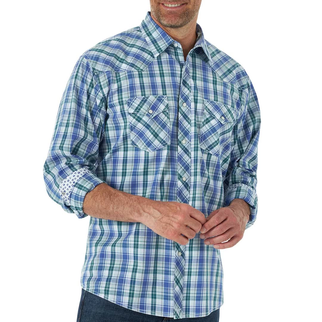 Wrangler Men's 20X Competition Plaid Snap Shirt 3 Wrangler Men's 20X Competition Plaid Snap Shirt
