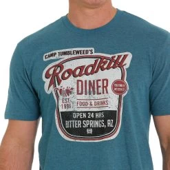 Cinch Men's Roadkill Diner Graphic T-Shirt -Western Fashion Men img29665 cinch men s roadkill diner graphic t shirt