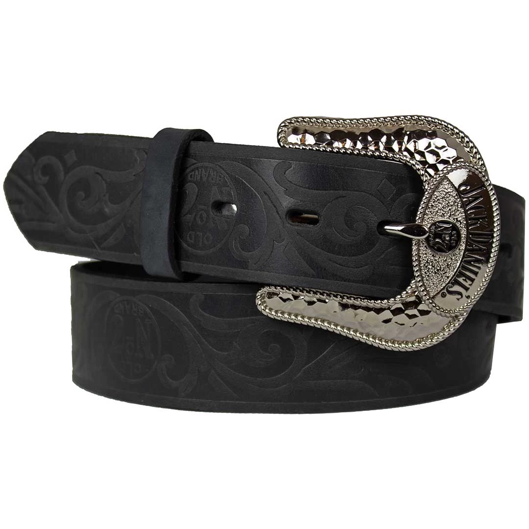 Jack Daniel's Men's Western Floral Leather Belt 3 Jack Daniel's Men's Western Floral Leather Belt