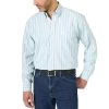 Wrangler Men's George Strait Button-Down Stripe Shirt -Western Fashion Men img31352 wrangler men s george strait button down stripe shirt
