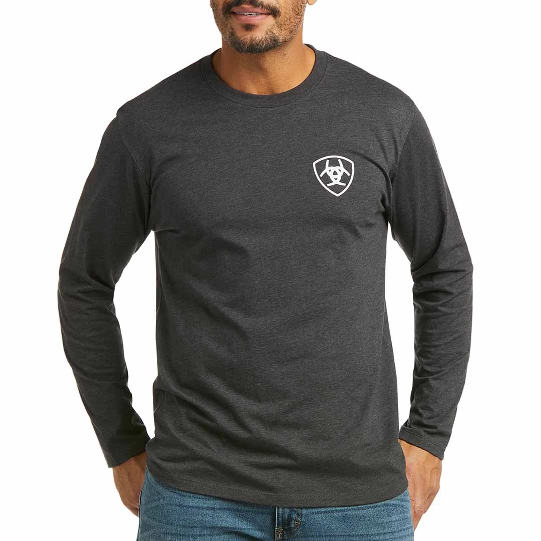 Ariat Men's Shield Logo Graphic Long Sleeve T-Shirt 3 Ariat Men's Shield Logo Graphic Long Sleeve T-Shirt