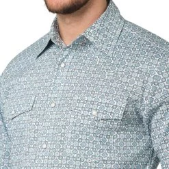 Wrangler Men's 20X Advanced Comfort Medallion Print Snap Shirt 8 Wrangler Men's 20X Advanced Comfort Medallion Print Snap Shirt -Western Fashion Men img32776 wrangler men s 20x advanced comfort medallion print snap shirt