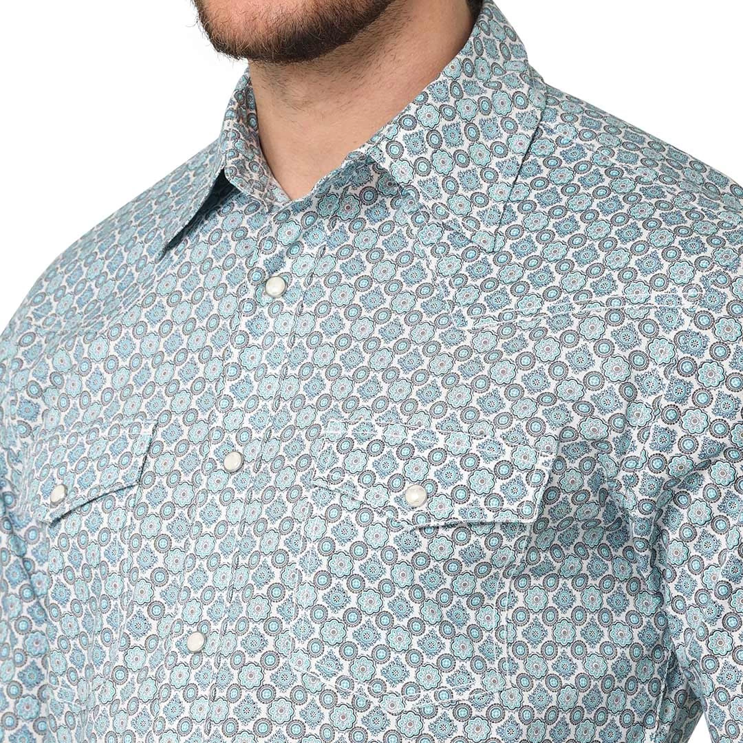 Wrangler Men's 20X Advanced Comfort Medallion Print Snap Shirt 5 Wrangler Men's 20X Advanced Comfort Medallion Print Snap Shirt - Image 3