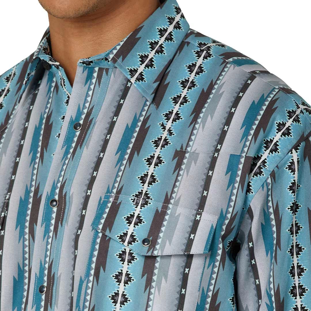 Wrangler Men's Checotah Print Snap Shirt 5 Wrangler Men's Checotah Print Snap Shirt - Image 3