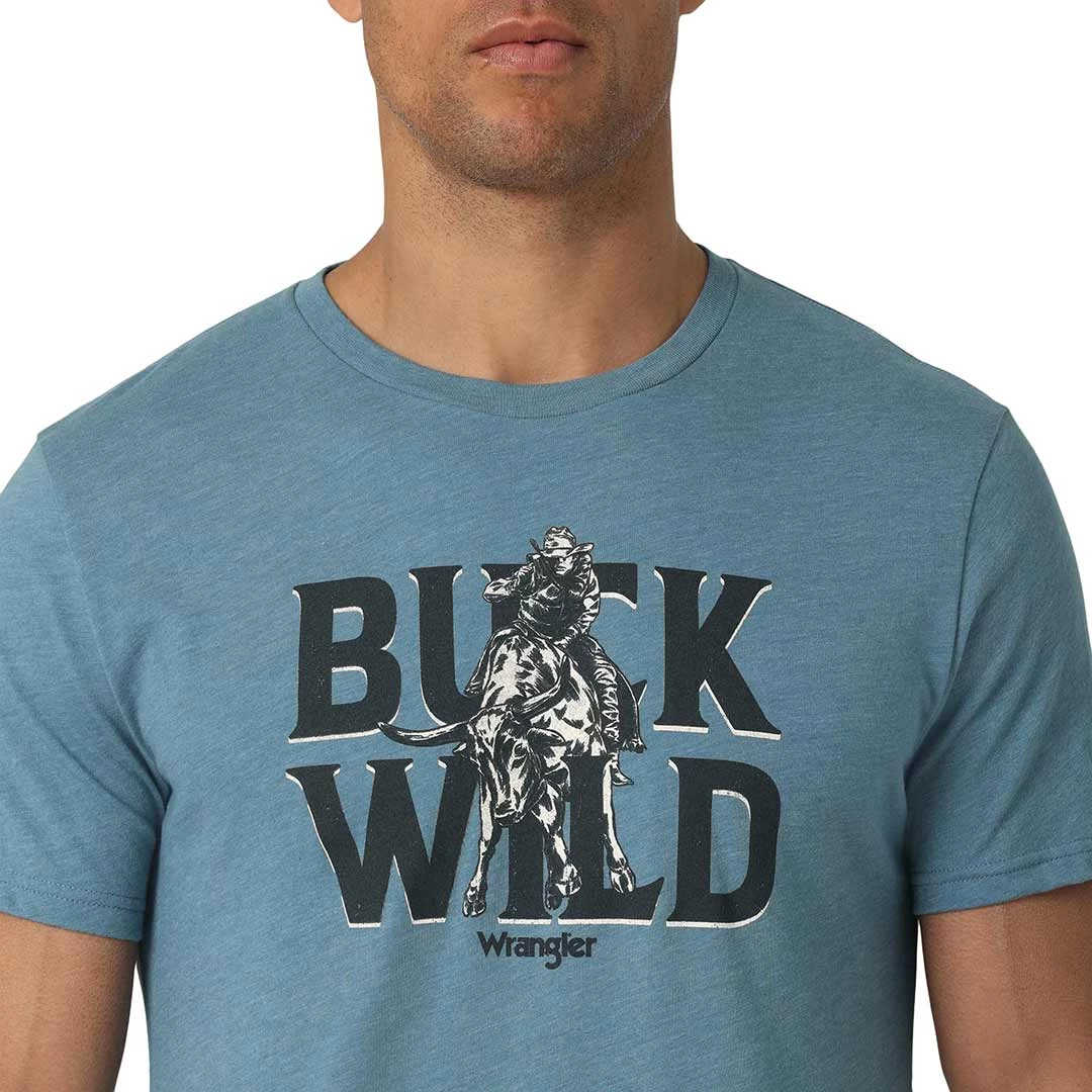 Wrangler Men's Buck Wild Graphic T-Shirt 5 Wrangler Men's Buck Wild Graphic T-Shirt - Image 3