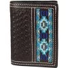 Ranger Belt Co. Men's Basket Weave Aztec Trifold Wallet -Western Fashion Men img33838 ranger belt co men s basket weave aztec trifold wallet
