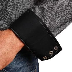 Stetson Men's Vintage Diamond Print Snap Shirt -Western Fashion Men img38992 stetson men s vintage diamond print snap shirt